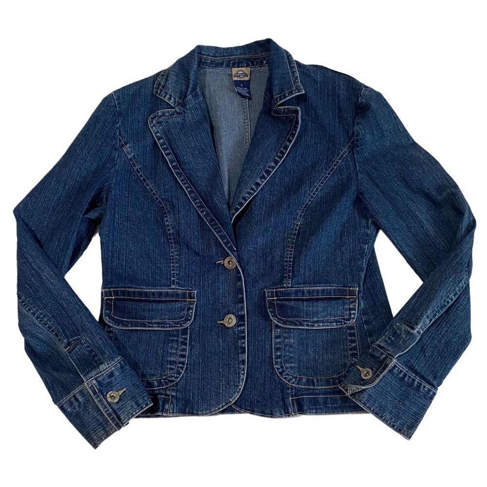 Vintage Shaver Lake Denim Jacket Blazer Small Jean Jacket Blue